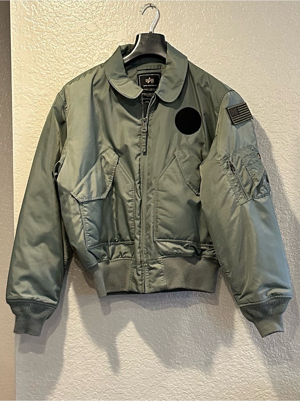 Alpha Industries Olive Bomber Jacket - Men's-Size XL